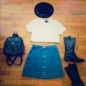 American Apparel denim skirt